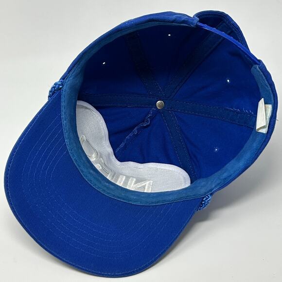 Vintage Niro Hat Cap Blue 90s 5 Panel A-Frame Snapback Rope Corded - Picture 4 of 10